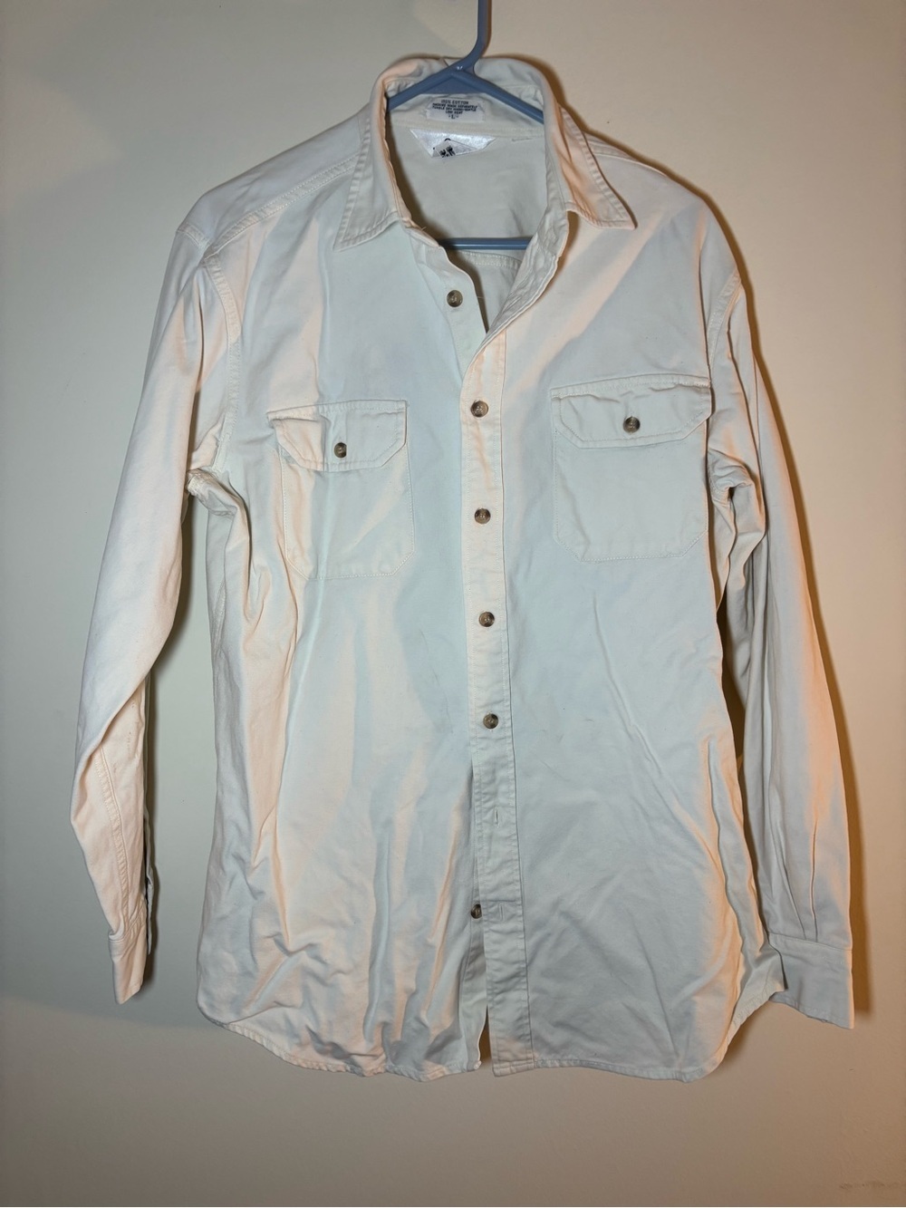Woolrich Off-White Long-Sleeve Button-Down Shirt